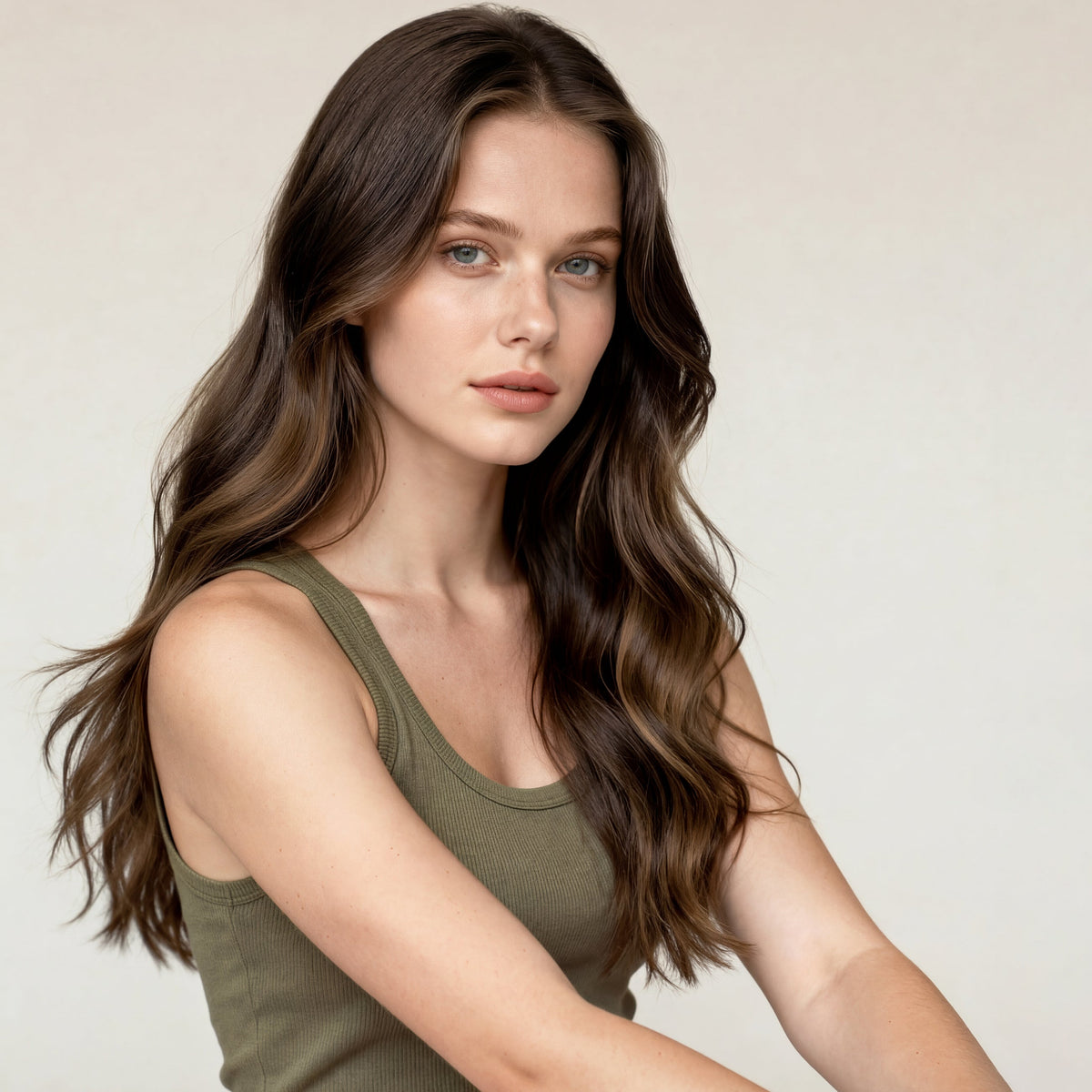 Tape extensions - Dark Chocolate Brown Balayage 1A+4