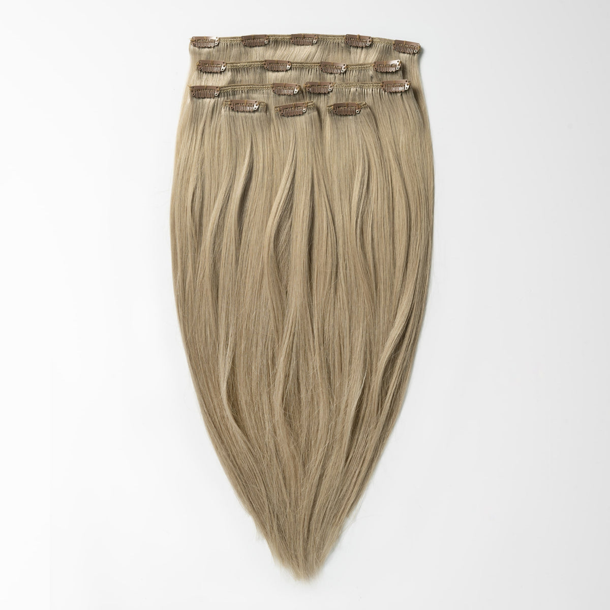 Clip in extensions - Dark Ash Blonde 14B
