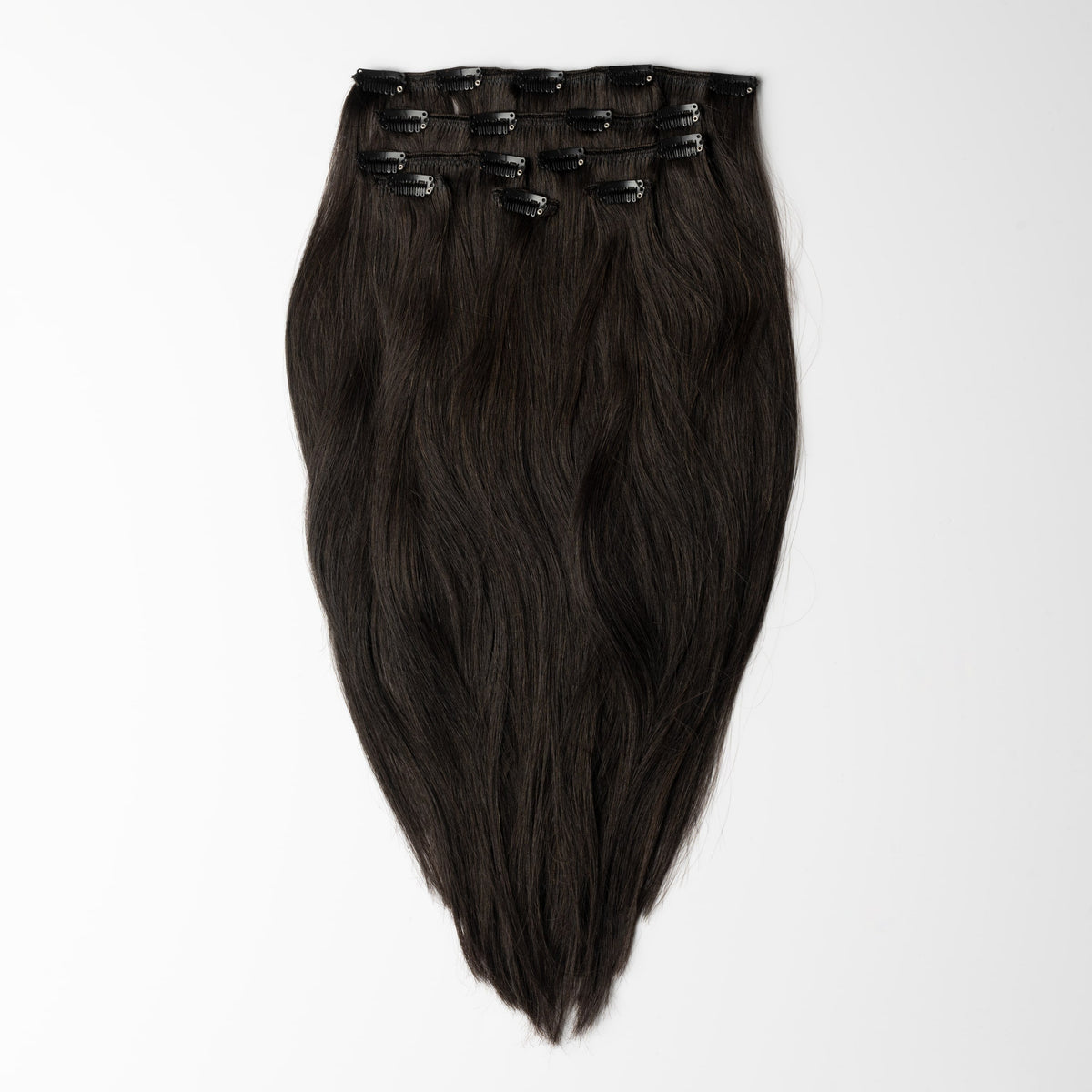 Clip in extensions - Dark Natural Brown 1A