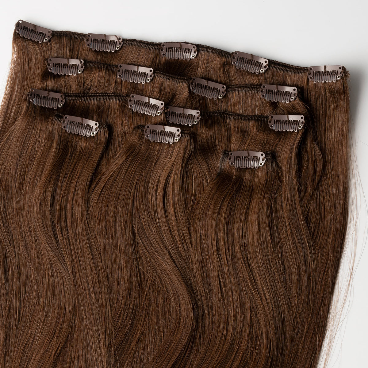 Clip in extensions - Warm Brown 4