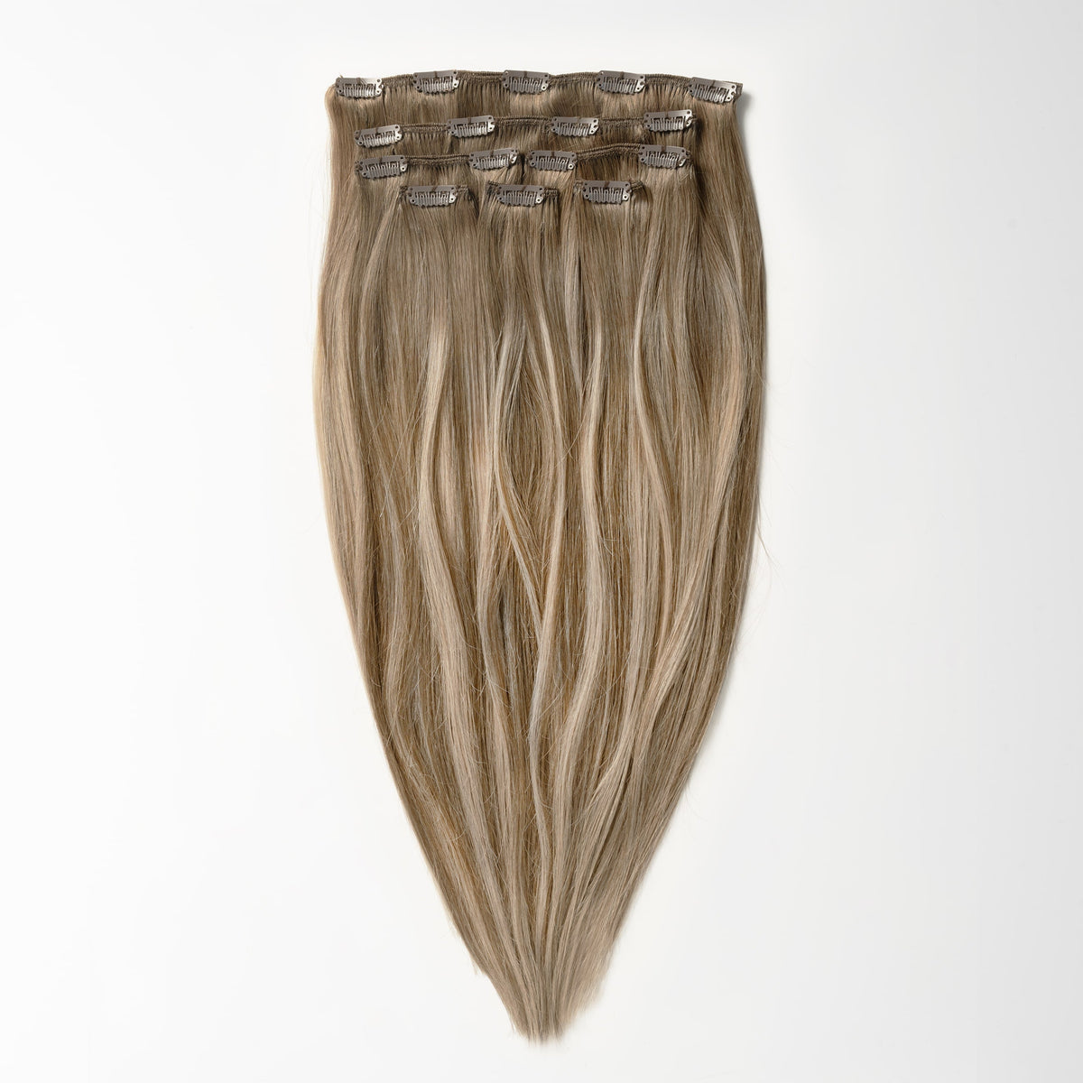 Clip in extensions - Light Ash Blonde Balayage 5B+60B