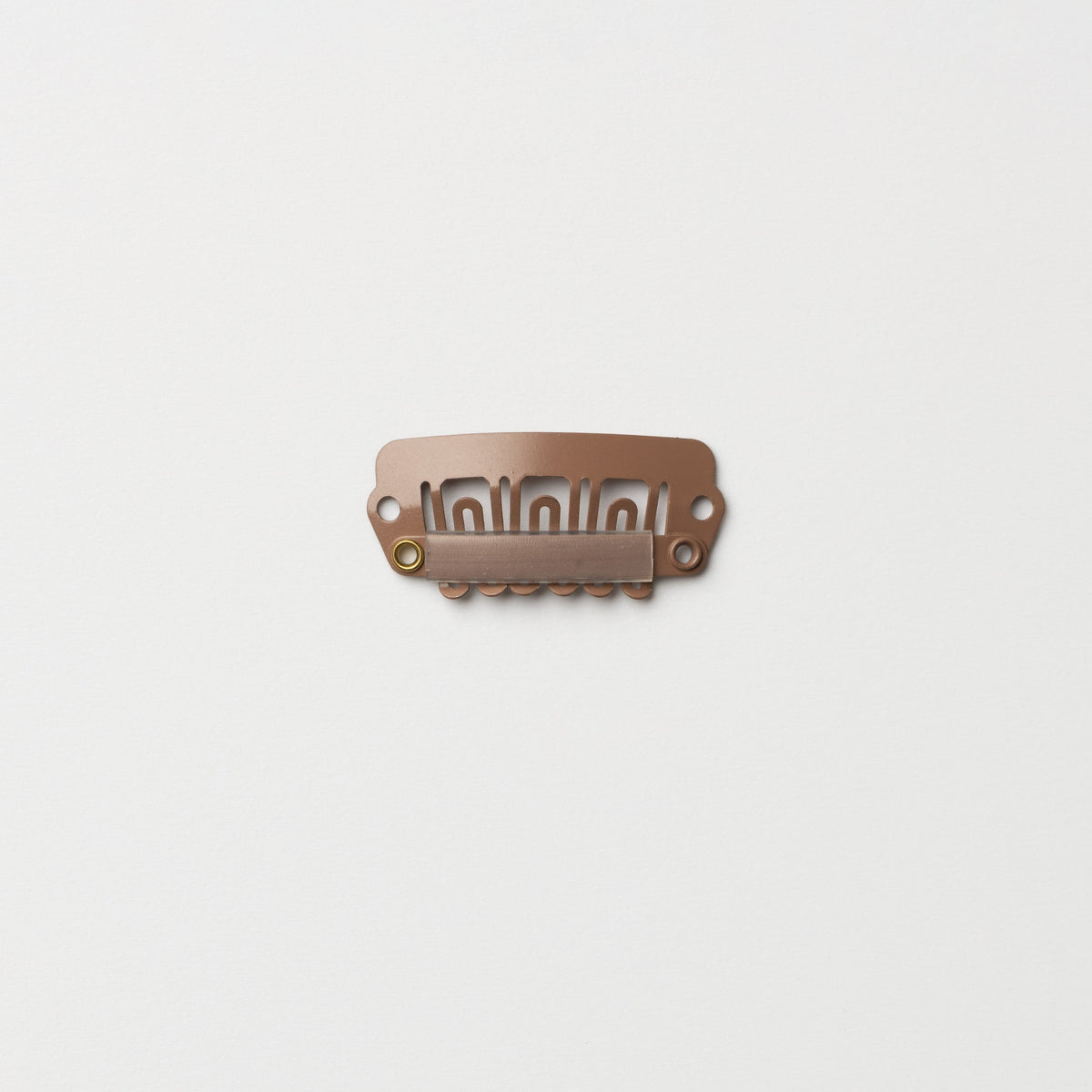 Clips voor extensions - 10 stuks - Bruin