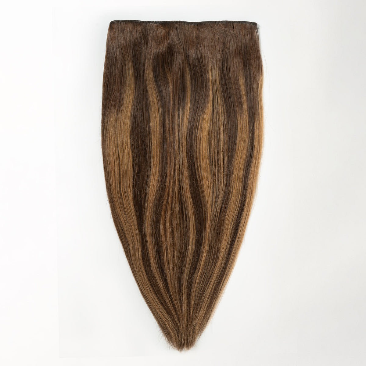 Halo extensions - Warm Brown Balayage 2+7