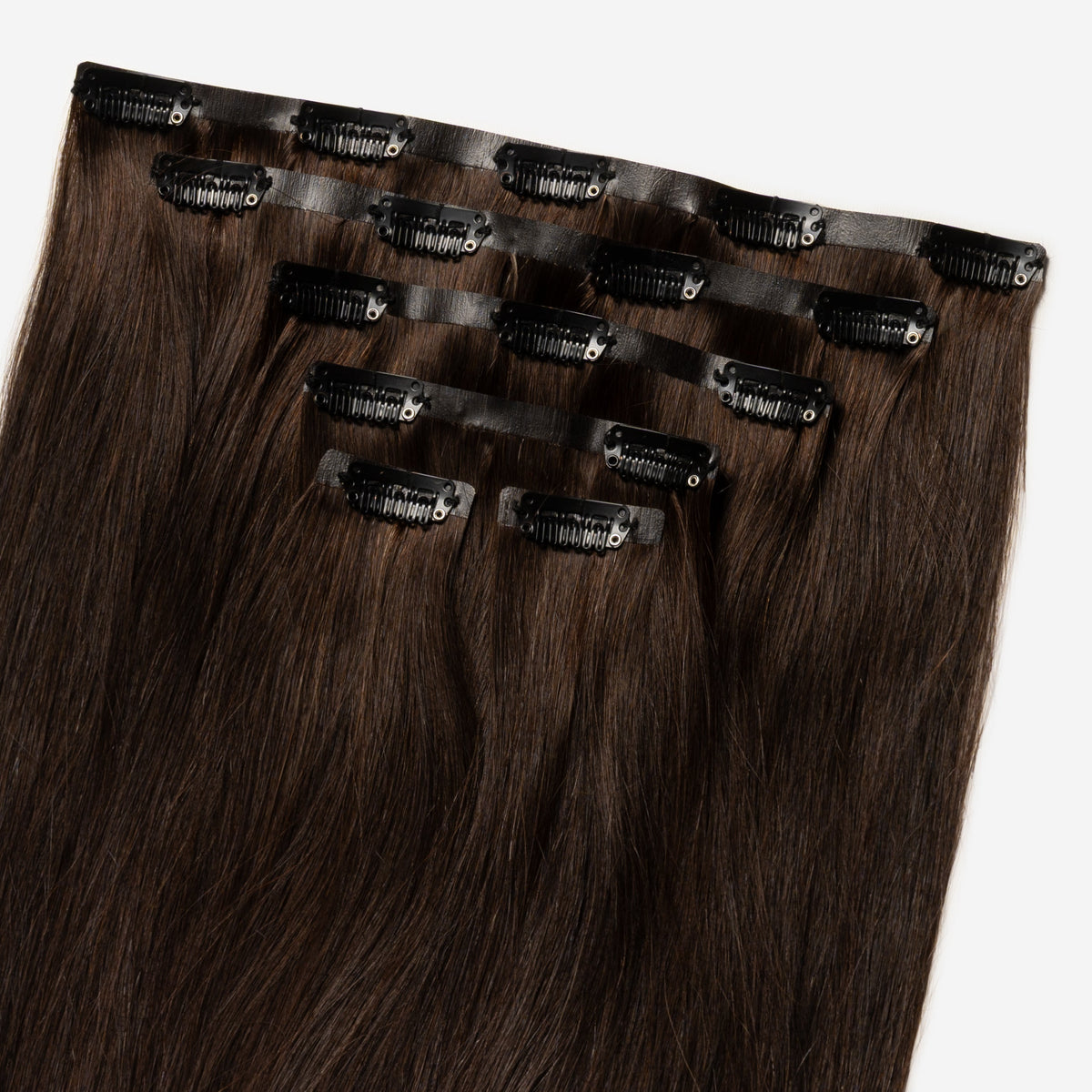 Invisible Clip In - Dark Chocolate Brown 1B