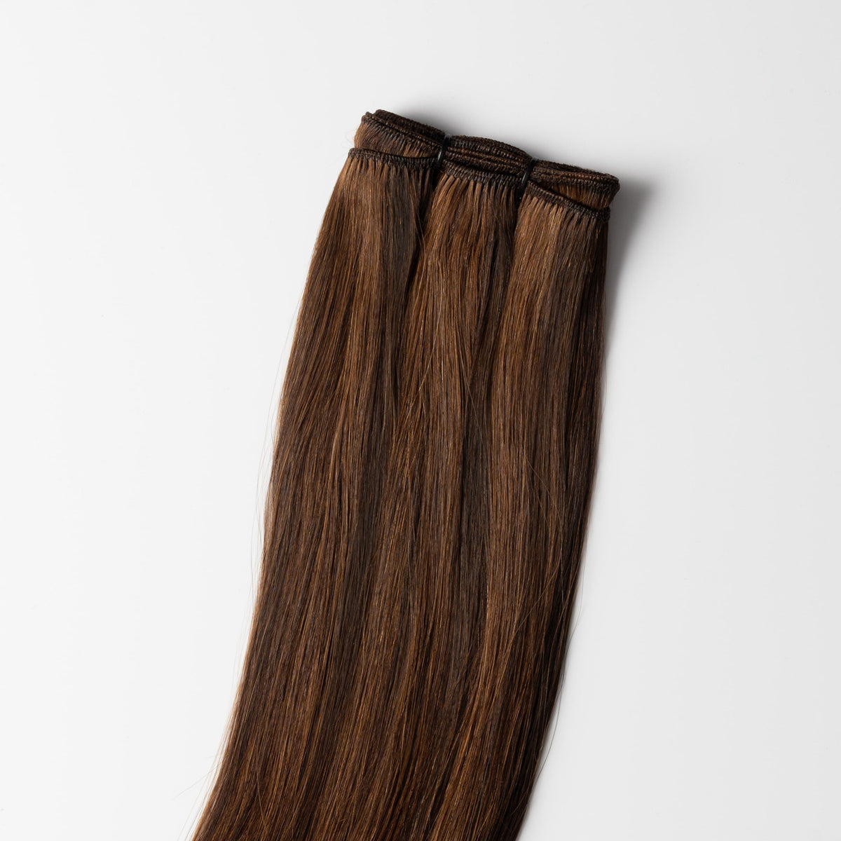 Weft extensions - Dark Chocolate Brown Mix 1B/4