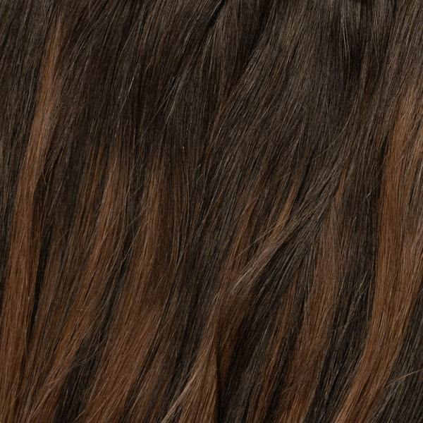 Tape extensions - Dark Chocolate Brown Balayage 1A+4