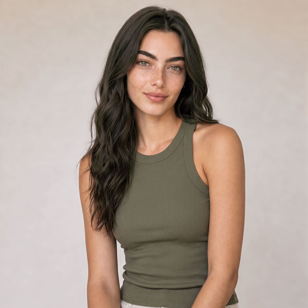 Clip in extensions - Extra Dark Ash Brown 1C