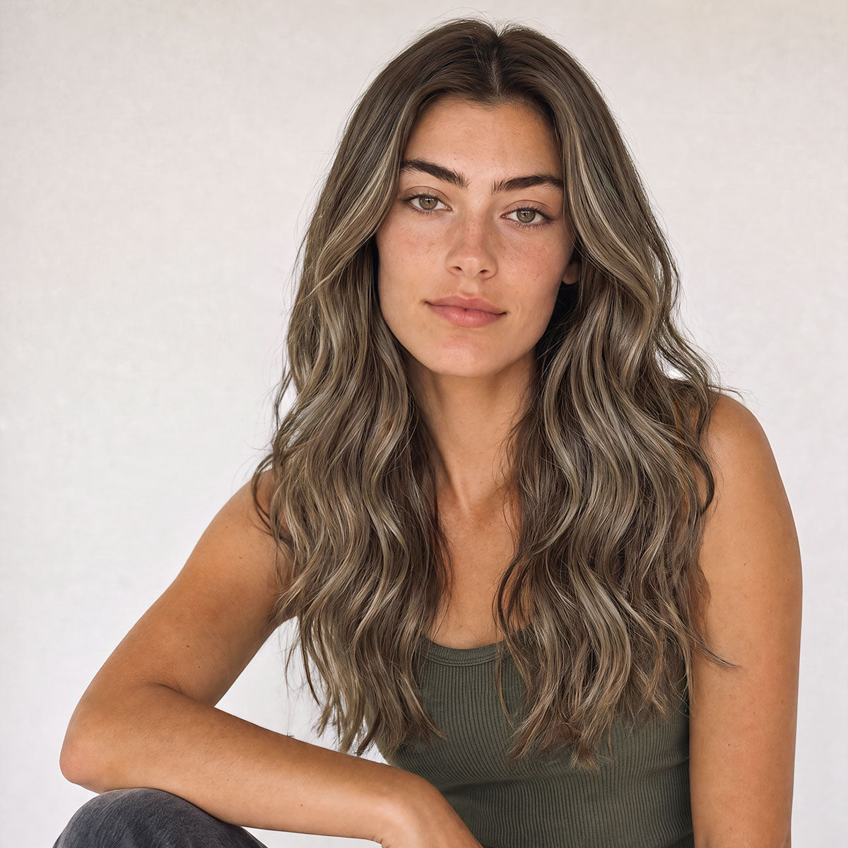 Weft extensions - Ash Brown Balayage 2C+5B