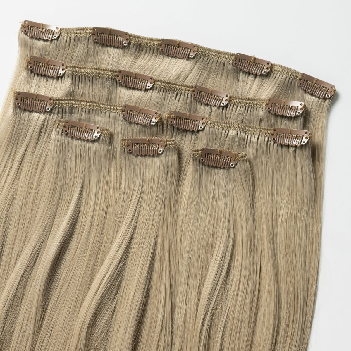 Clip in extensions - Dark Ash Blonde 14B