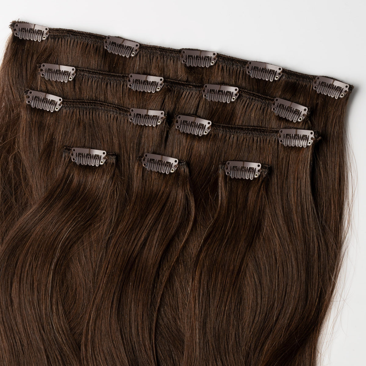 Clip in extensions - Chocolate Brown 2