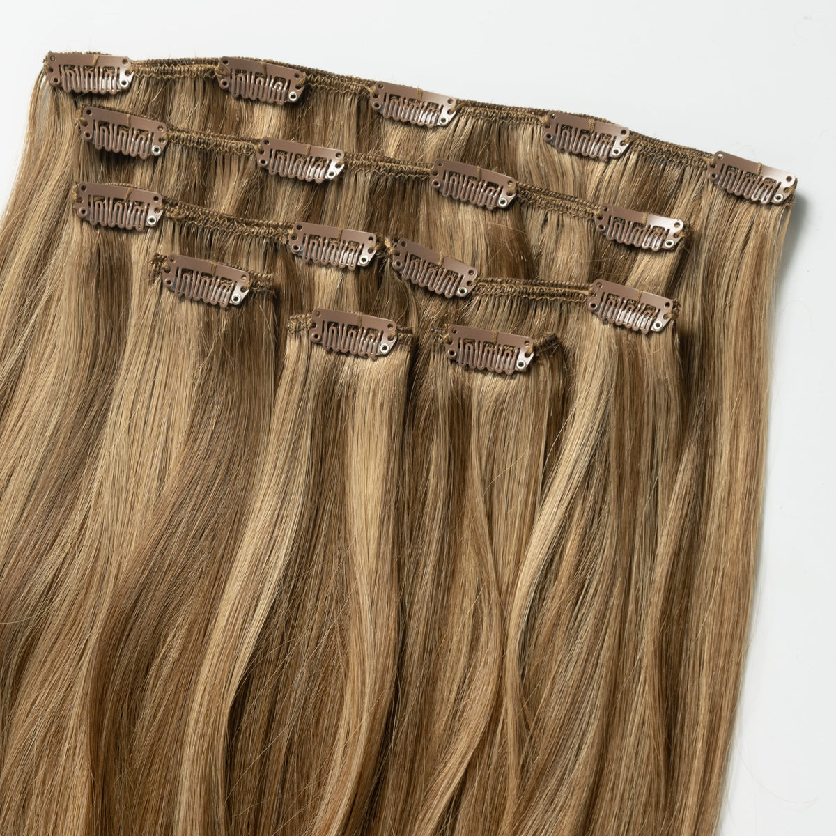 Clip in extensions - Natural Brown Mix 3/10