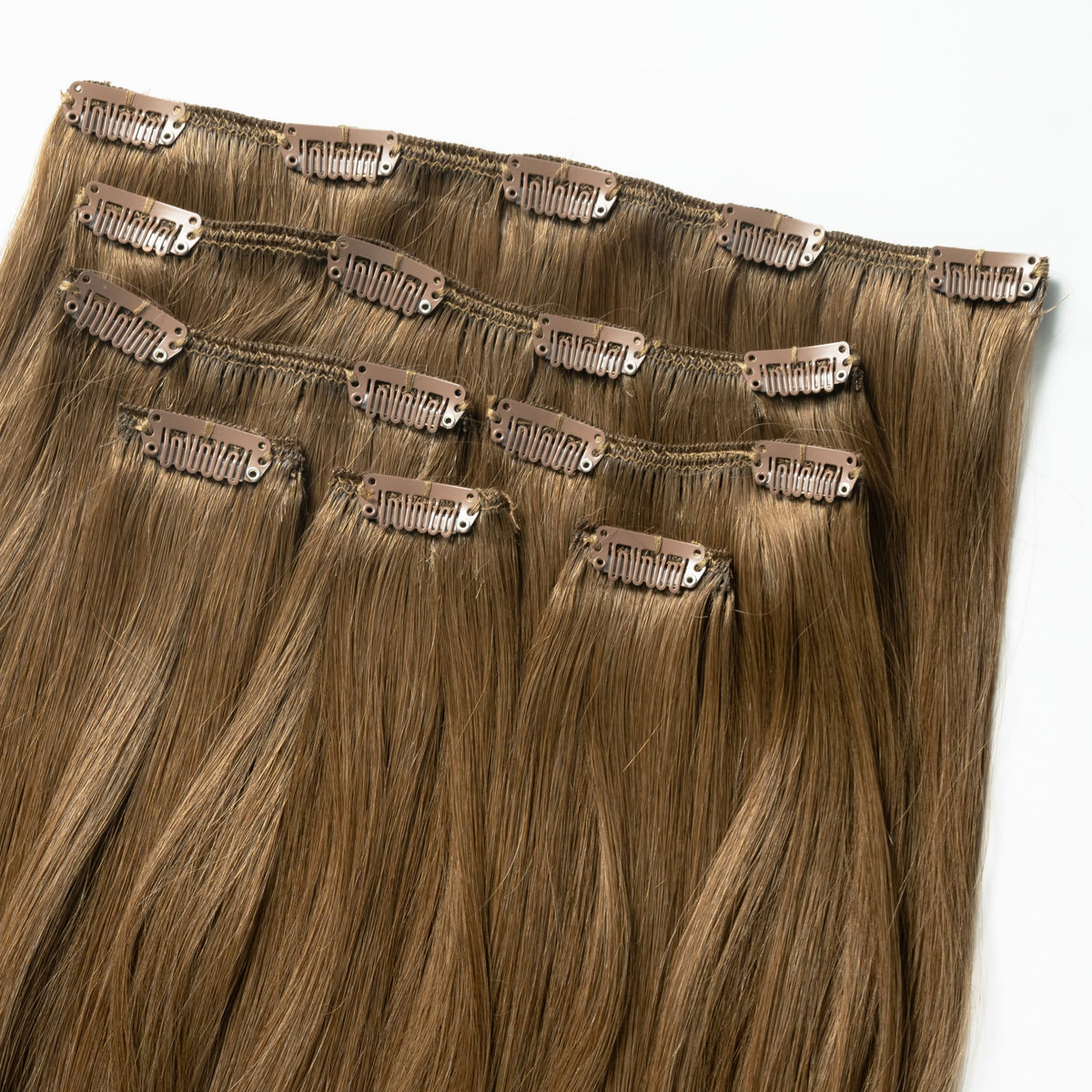 Clip in extensions - Natural Brown 3
