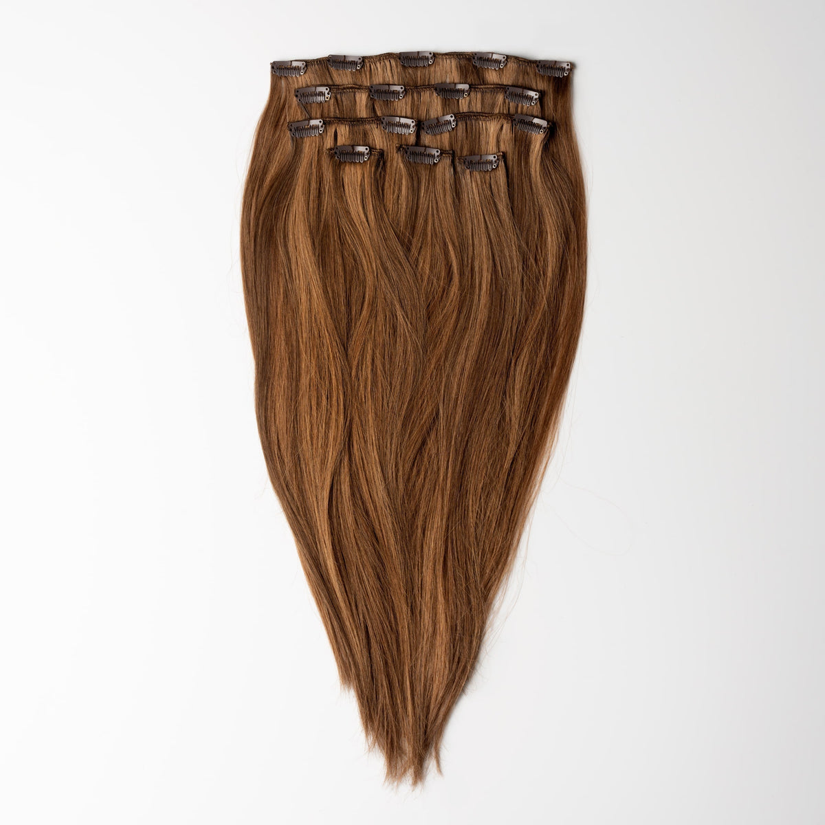 Clip in extensions - Warm Brown Mix 4/7