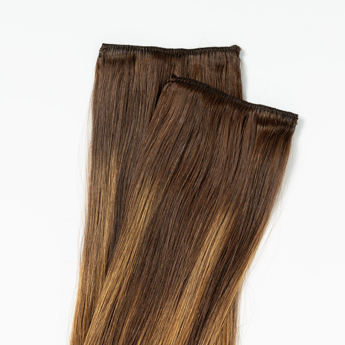 Clip in extensions - Warm Brown Balayage 2+7