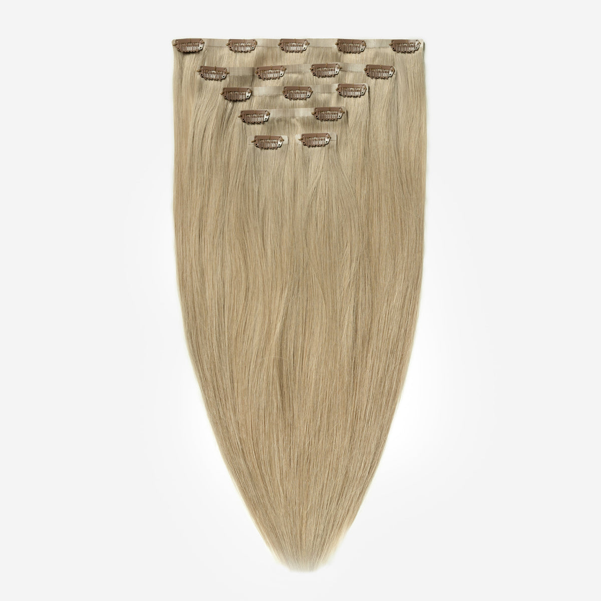 Invisible Clip In - Dark Ash Blonde 14B