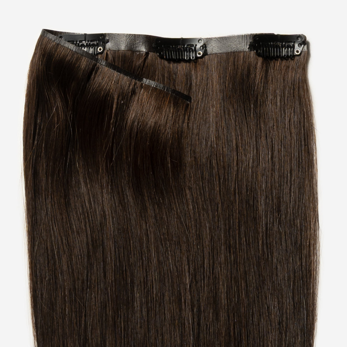 Invisible Clip In - Dark Chocolate Brown 1B