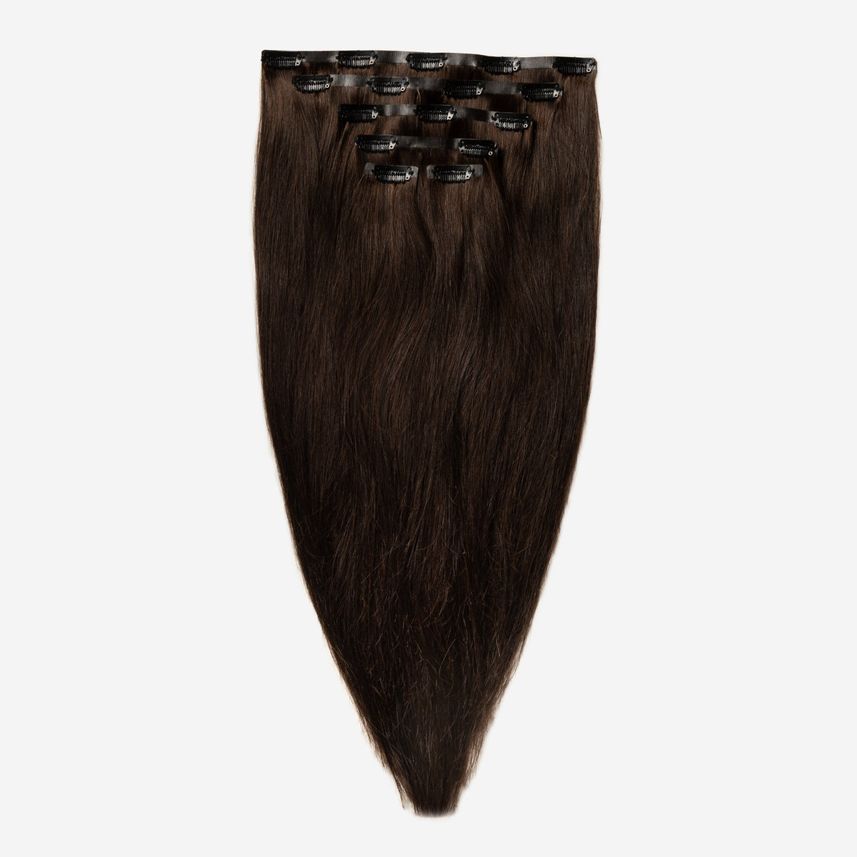 Invisible Clip In - Dark Chocolate Brown 1B