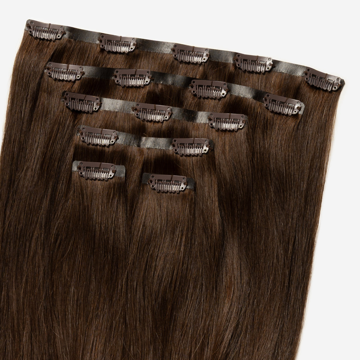 Invisible Clip In - Chocolate Brown 2