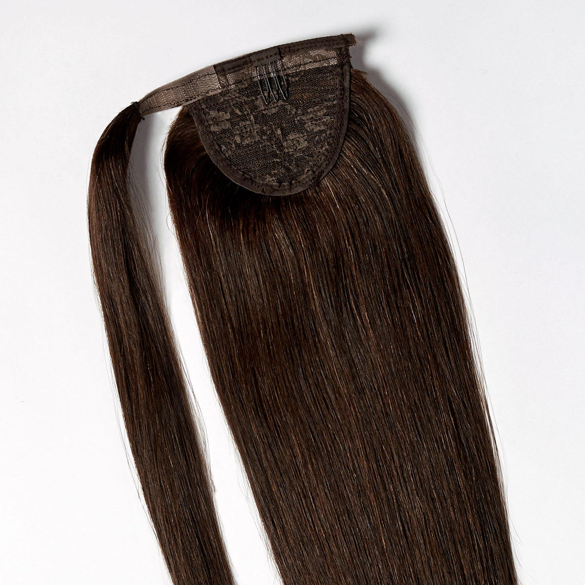 Ponytail extensions - Dark Chocolate Brown 1B