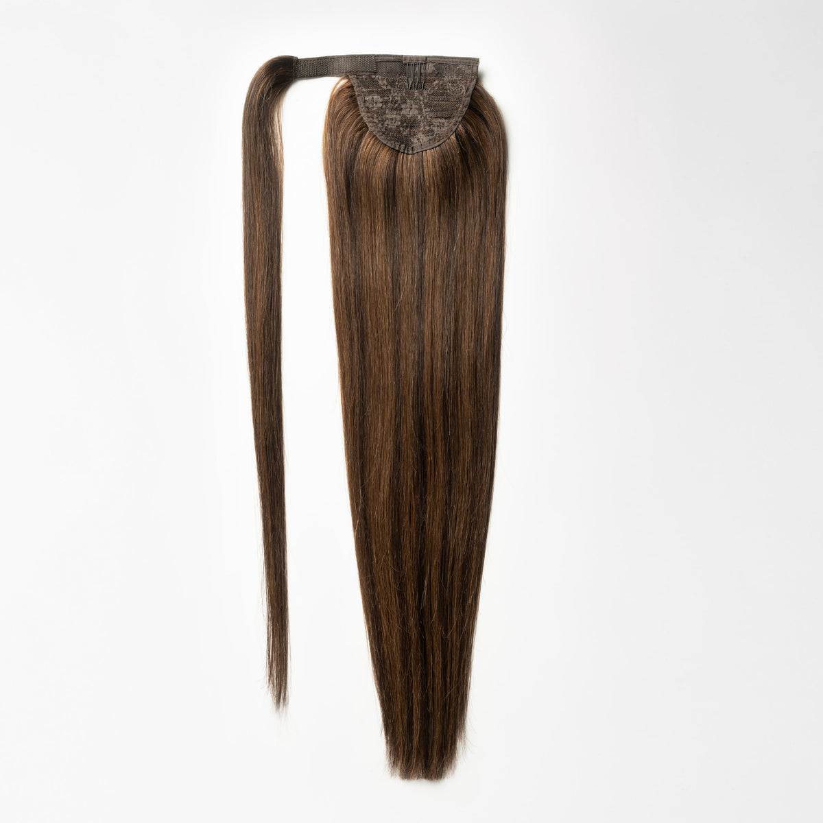 Ponytail extensions - Dark Chocolate Brown Mix 1B/4