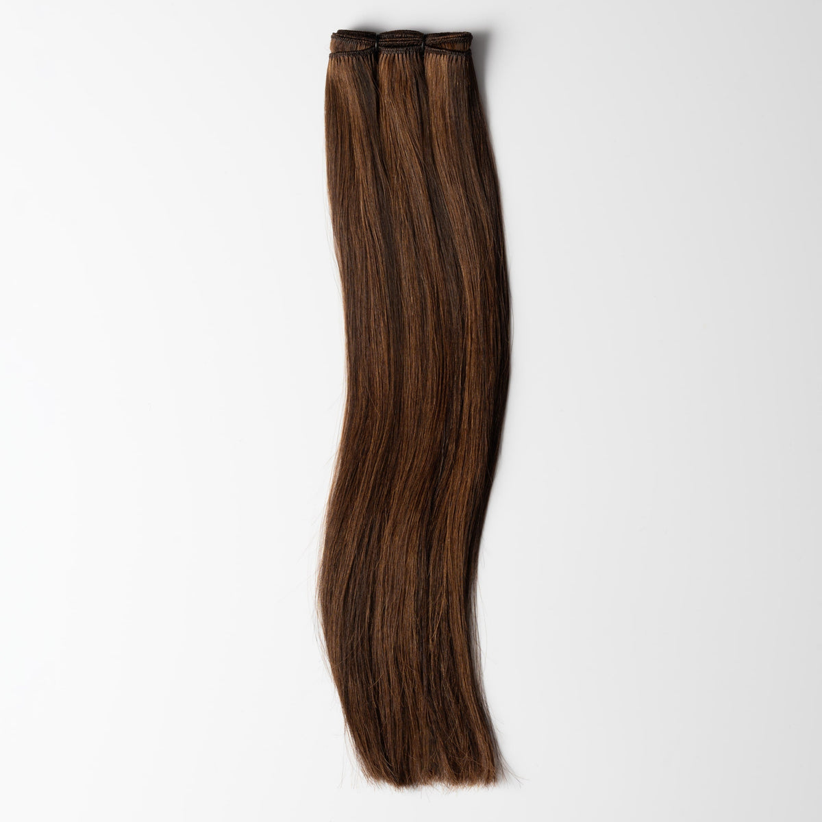 Weft extensions - Dark Chocolate Brown Mix 1B/4